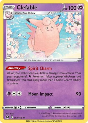 Clefable - 63/null [SWSH11: Lost Origin] Reverse Holofoil