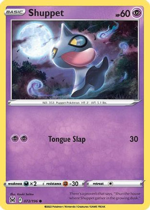 Shuppet - 72/null [SWSH11: Lost Origin]