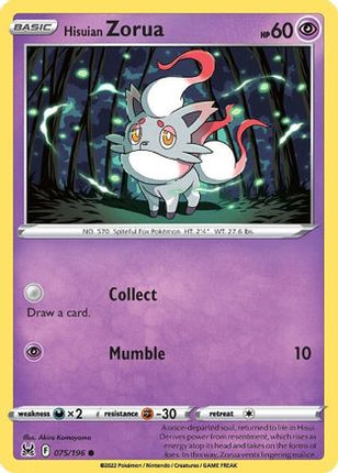Hisuian Zorua - 75/null [SWSH11: Lost Origin] Reverse Holofoil
