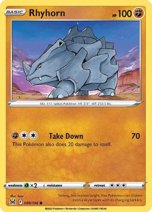 Rhyhorn - 89/null [SWSH11: Lost Origin]