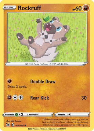Rockruff - 109/null [SWSH11: Lost Origin] Reverse Holofoil