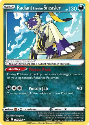 Radiant Hisuian Sneasler - 123/null [SWSH11: Lost Origin] Holofoil