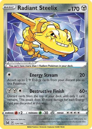 Radiant Steelix - 124/null [SWSH11: Lost Origin] Holofoil