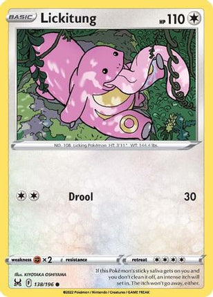 Lickitung - 138/null [SWSH11: Lost Origin] Reverse Holofoil