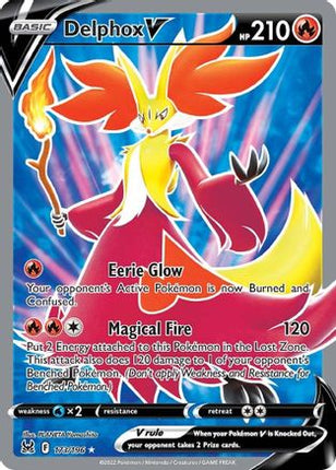 Delphox V (Full Art) - 173/null [SWSH11: Lost Origin] Holofoil
