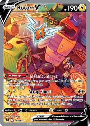 Rotom V (Alternate Full Art) - 177/null [SWSH11: Lost Origin] Holofoil