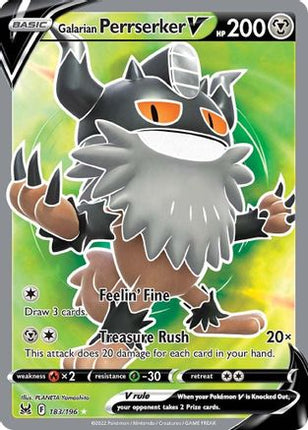Galarian Perrserker V (Full Art) - 183/null [SWSH11: Lost Origin] Holofoil
