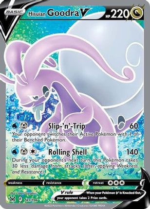 Hisuian Goodra V (Full Art) - 187/null [SWSH11: Lost Origin] Holofoil