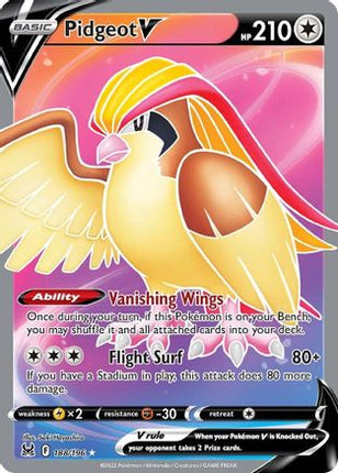 Pidgeot V (Full Art) - 188/null [SWSH11: Lost Origin] Holofoil