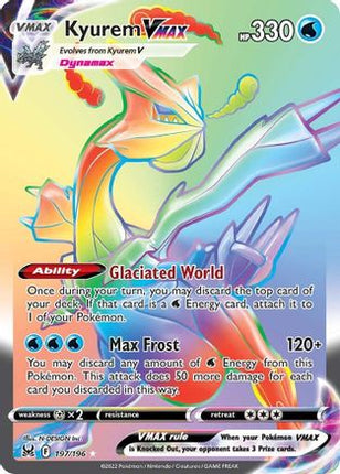 Kyurem VMAX (Secret) - 197/196 [SWSH11: Lost Origin] Holofoil