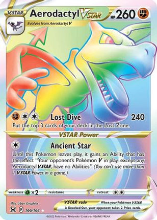 Aerodactyl VSTAR (Secret) - 199/null [SWSH11: Lost Origin] Holofoil