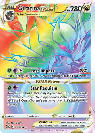 Giratina VSTAR (201) (Secret) - 201/196 [SWSH11: Lost Origin] Holofoil