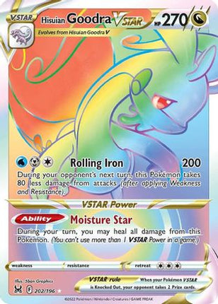 Hisuian Goodra VSTAR (Secret) - 202/196 [SWSH11: Lost Origin] Holofoil