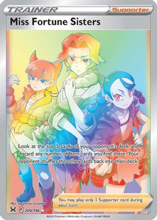 Miss Fortune Sisters (Secret) - 209/null [SWSH11: Lost Origin] Holofoil