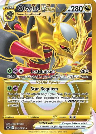 Giratina VSTAR (212) (Secret) - 212/196 [SWSH11: Lost Origin] Holofoil