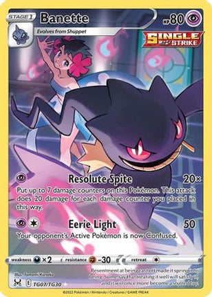 Banette - TG07/null [SWSH11: Lost Origin Trainer Gallery] Holofoil