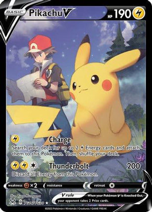 Pikachu V - TG16/null [SWSH11: Lost Origin Trainer Gallery] Holofoil