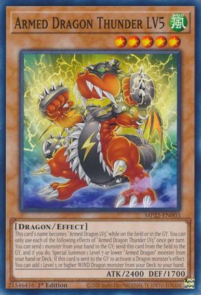 Armed Dragon Thunder LV5 (Common / Short Print) [MP22-EN003] 1st Edition