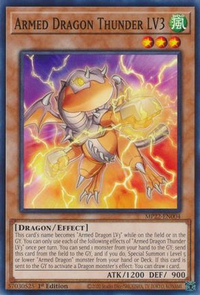 Armed Dragon Thunder LV3 (Common / Short Print) [MP22-EN004] 1st Edition