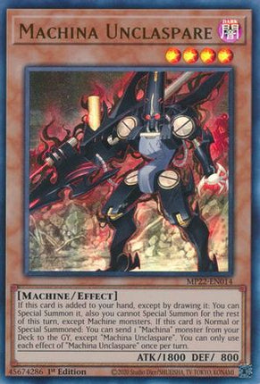 Machina Unclaspare (Ultra Rare) [MP22-EN014] 1st Edition