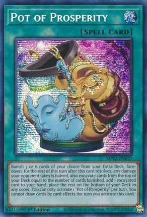 Pot of Prosperity (Prismatic Secret Rare) [MP22-EN037] 1st Edition