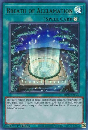Breath of Acclamation (Ultra Rare) [MP22-EN049] 1st Edition