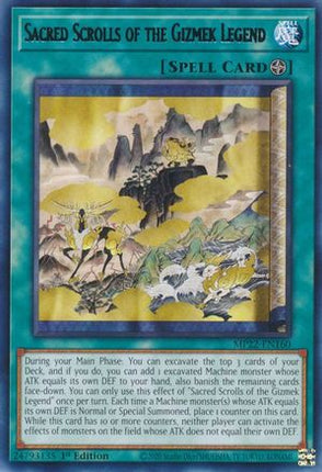 Sacred Scrolls of the Gizmek Legend (Rare) [MP22-EN160] 1st Edition