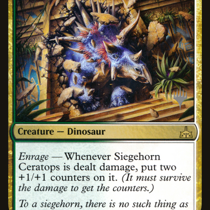 Siegehorn Ceratops [Rivals of Ixalan Promos]