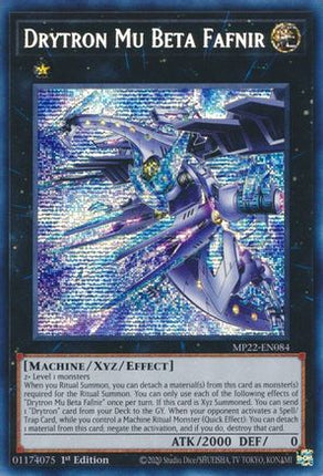 Drytron Mu Beta Fafnir (Prismatic Secret Rare) [MP22-EN084] 1st Edition