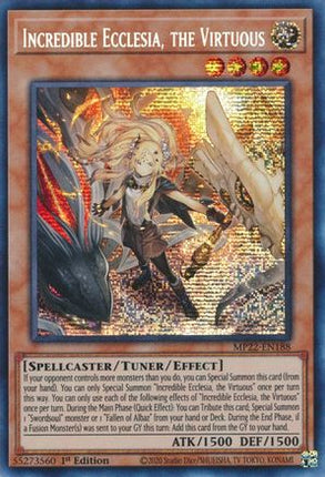 Incredible Ecclesia, the Virtuous (Prismatic Secret Rare) [MP22-EN188] 1st Edition