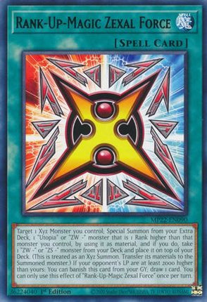 Rank-Up-Magic Zexal Force (Rare) [MP22-EN090] 1st Edition