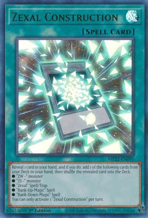 Zexal Construction (Ultra Rare) [MP22-EN091] 1st Edition