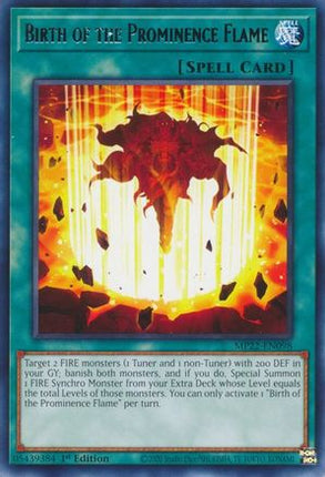 Birth of the Prominence Flame (Rare) [MP22-EN098] 1st Edition