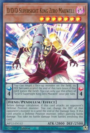 D/D/D Supersight King Zero Maxwell (Ultra Rare) [MP22-EN112] 1st Edition