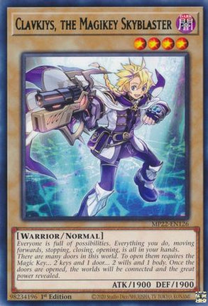 Clavkiys, the Magikey Skyblaster (Rare) [MP22-EN126] 1st Edition