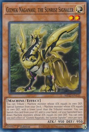 Gizmek Naganaki, the Sunrise Signaler (Common / Short Print) [MP22-EN131] 1st Edition