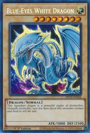 Blue-Eyes White Dragon (Prismatic Secret Rare) [MP22-EN266] 1st Edition