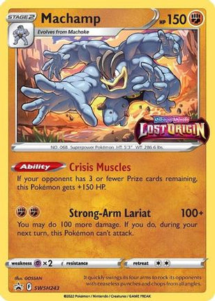 Machamp - SWSH243 (Prerelease) - SWSH243/null [SWSH: Sword & Shield Promo Cards] Holofoil