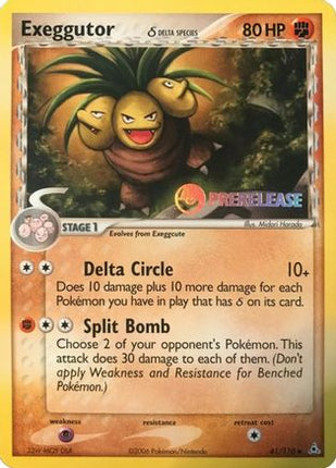 Exeggutor (Delta Species) - 41/110 (Prerelease) (41) [Nintendo Promos] Holofoil