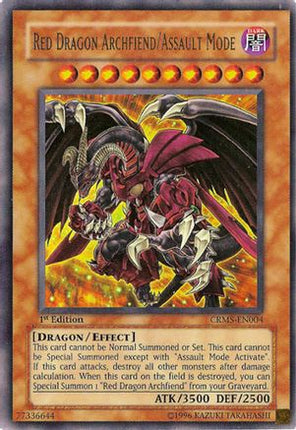 Red Dragon Archfiend/Assault Mode (Ultra Rare) [CRMS-EN004] Crimson Crisis 1st Edition