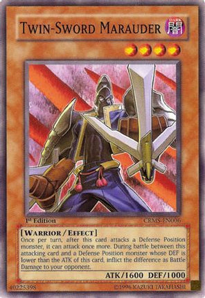 Twin-Sword Marauder (Common / Short Print) [CRMS-EN006] Crimson Crisis 1st Edition