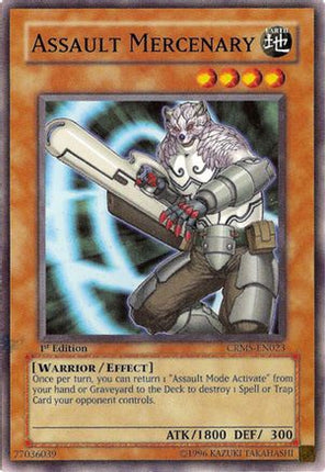 Assault Mercenary (Common / Short Print) [CRMS-EN023] Crimson Crisis Unlimited