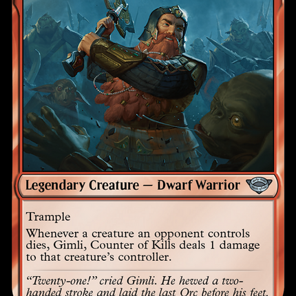 Gimli, Counter of Kills [The Lord of the Rings: Tales of Middle-earth]