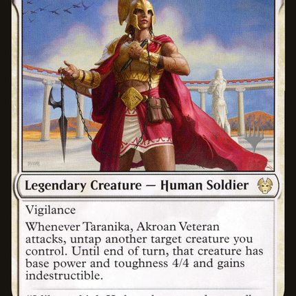 Taranika, Akroan Veteran [Theros Beyond Death Promos]