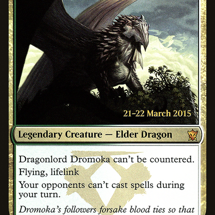 Dragonlord Dromoka [Dragons of Tarkir Promos] Prerelease Foil