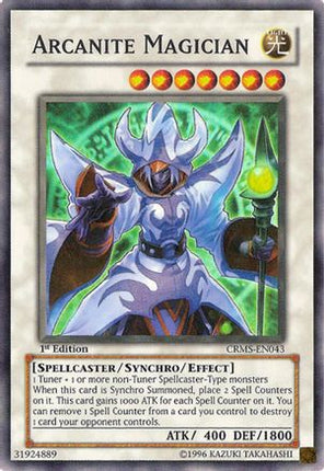 Arcanite Magician (Super Rare) [CRMS-EN043] Crimson Crisis 1st Edition