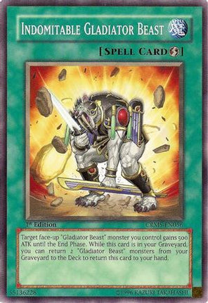 Indomitable Gladiator Beast (Common / Short Print) [CRMS-EN056] Crimson Crisis 1st Edition