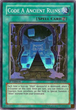 Code A Ancient Ruins (Super Rare) [CRMS-EN088] Crimson Crisis Unlimited