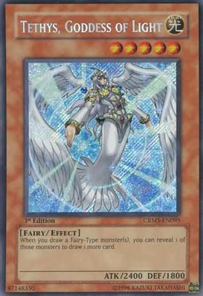 Tethys, Goddess of Light (Secret Rare) [CRMS-EN095] Crimson Crisis 1st Edition