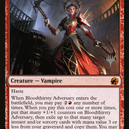 Bloodthirsty Adversary [Innistrad: Midnight Hunt Promos]